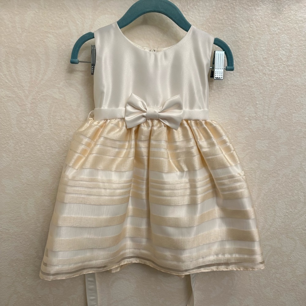 Sweet Kids toddler white flower girl dress size large